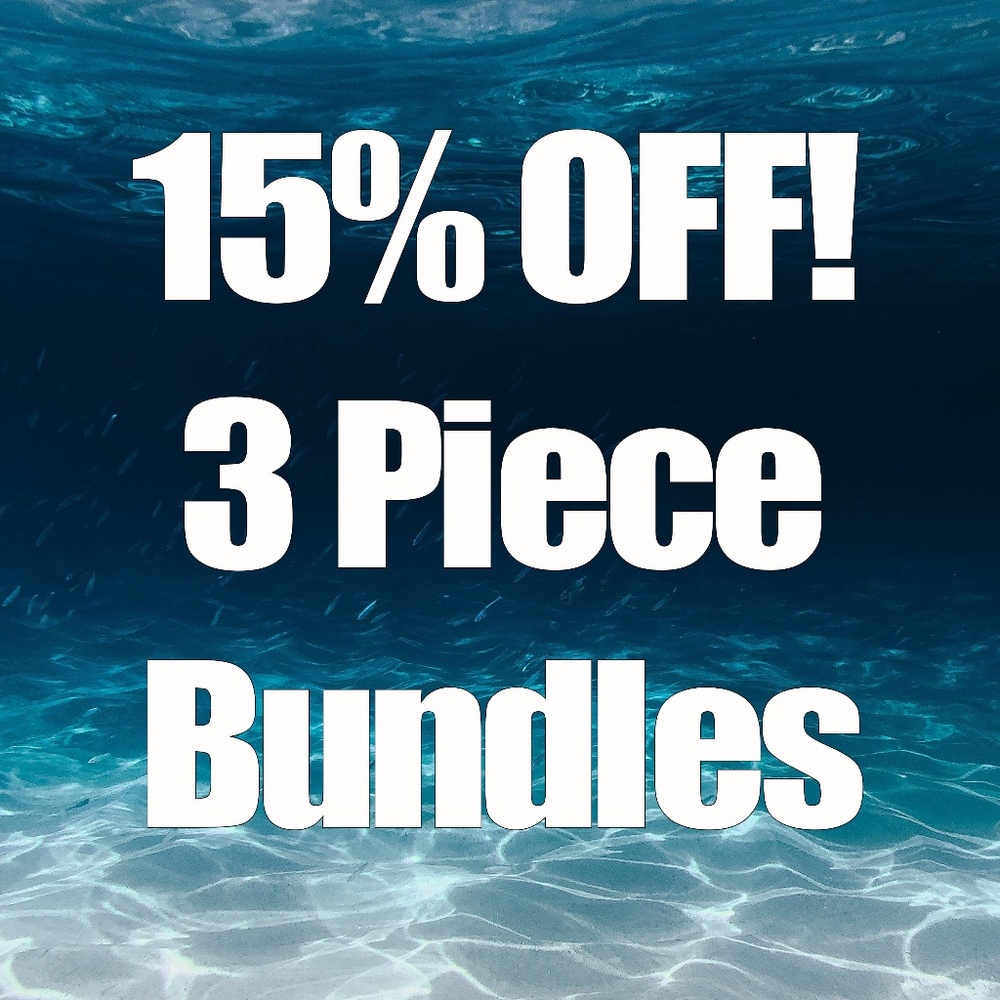 Bundles of 3 or more items saves 15% on all.